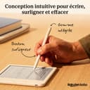 Kobo Stylus 2 | White | Mark Up, Write Notes and Make Highlights | Rechargeable via USB-C |Compatible with 7" Libra Colour eReader & Kobo Sage eReader - 5