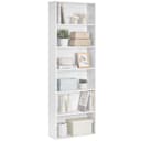 VASAGLE Bookcase, 6-Tier Bookshelf, Open Storage Shelf, Shelving Unit, 24 x 60 x 178.5 cm, for Living Room, Home Office, Dinning Room, Cloud White LBC169T14 - 1