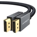 IVANKY DisplayPort Cable, DP to DP Cable Support 3D, 4K@60Hz, 2K@144Hz, 2K@165Hz, FreeSync&G-Sync, Display Port Lead Compatible for Gaming Monitor, Graphic Card, HDTV, PC 3M/Grey - 1
