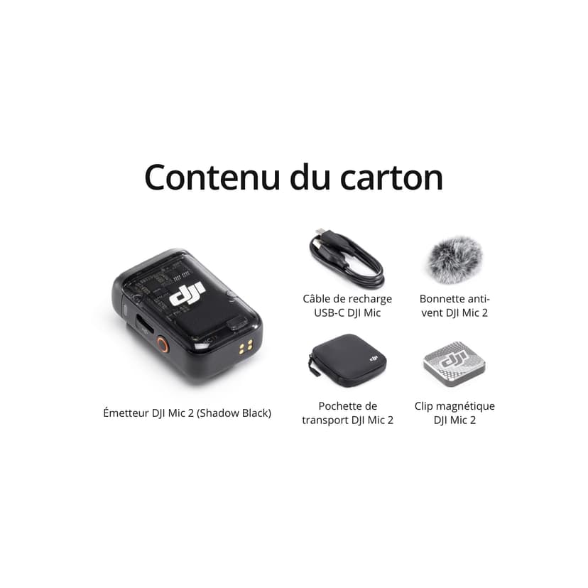 DJI Mic 2 Transmitter (Shadow Black), Wireless Lavalier Microphone with Intelligent Noise Cancelling, Bluetooth Microphone for 14-Hour Internal Recording, Magnetic Attachment Phone Microphone, YouTube - 6