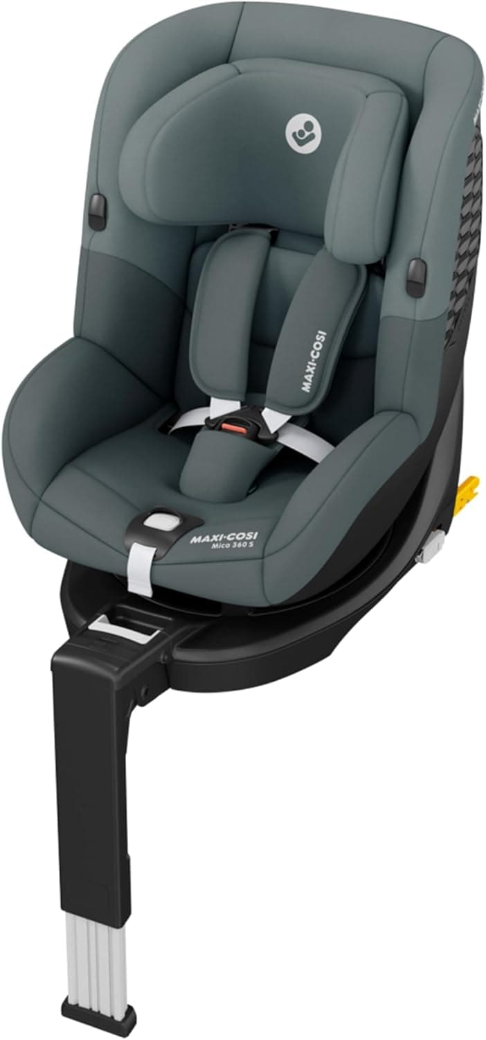 Maxi-COSI Mica 360 S, 360 Car Seat, 3 Months - 4 Years (61-105cm), Baby Car Seat, FlexiSpin Rotation, 5 Recline Positions, G-Cell Protection, Easy-in Harness Hooks, Tonal Graphite - 1