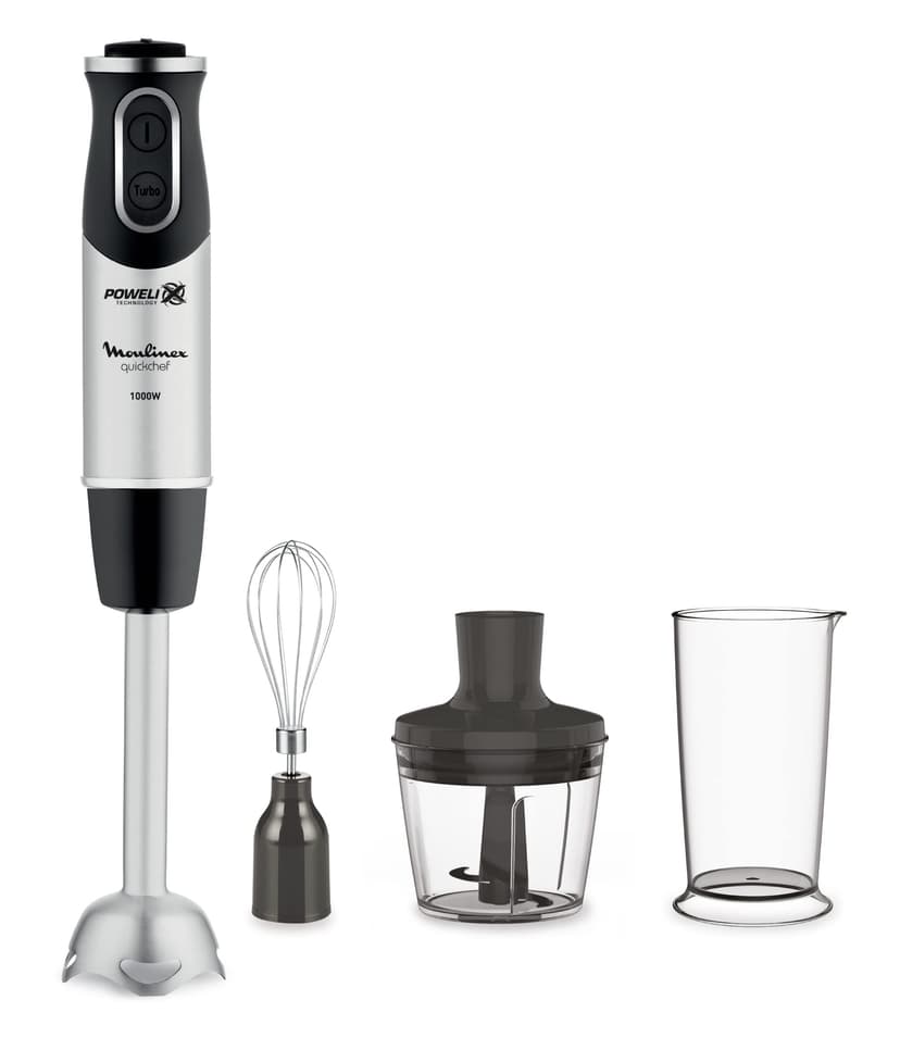 Moulinex DD655810 Immersion blender 0.8L 1000W Black,Stainless steel – Blender (0.8 L, 0.5 L, Immersion blender, Black, Stainless Steel, AC current, 1000 W) - 1