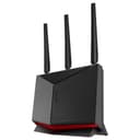 ASUS RT-BE86U - Routeur Wi-FI 7 Extensible - Double Bande BE6800, 4096-QAM, MLO, AI WAN Detection, AiMesh, Abonnement Gratuit à la sécurité réseau,VPNs - 1
