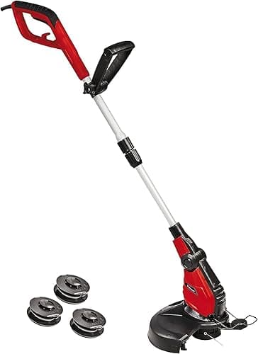 Einhell Coupe-Bordures électrique GC-ET 4530 Set (450 W, Longueur du Fil 10 m, Etrier de Protection, Livré avec 3 Bobine de Fil)