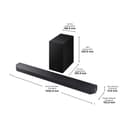 SAMSUNG Sound Bar HW-Q600F/ZF - Dolby Atmos/DTS:X, Q-Symphony Gen II, 3.1.2 Channel, Smart Sound and Pro Game Mode - 6