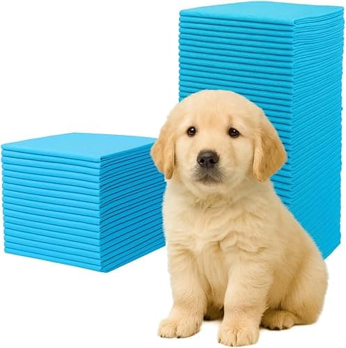 Ale-commerce 45x60 cm Lot de 100 Tapis Éducateurs pour Chiens Alèses Hygiéniques Jetables 6 Couches Superabsorbantes Imperméables Séchage Rapide Éducation Chiot Incontinence