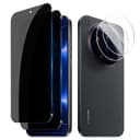 LiiLaa Privacy Screen for Xiaomi 17 Ultra, Pack of 2 Anti Spy Tempered Glass Screen Protector and 2 Pieces Camera Protection, 9H Hardness Privacy Film Scratch-Resistant Privacy Film Privacy Film - 1