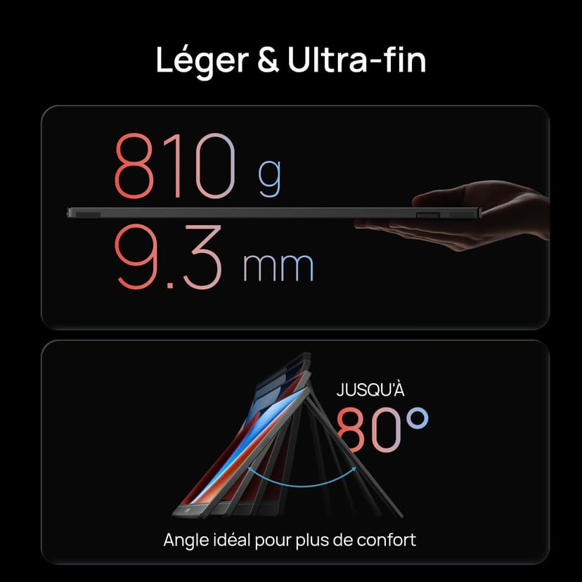 ARZOPA Écrans Portable 16,1" 144 Hz avec béquille, 106% sRGB 1920 × 1080P FHD HDR 144 Hz, Ultra Fin-Protection des Yeux-Deuxième écran Externe pour Ordinateur portable/PC/Mac/PS3/4/5/Xbox -Z1FC - 6