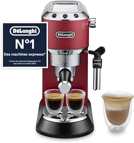 De'Longhi Dedica Style EC685R Traditional Pump Espresso Machine - Red