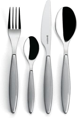 Guzzini - Feeling, 24-Piece Cutlery Set - Sky Grey, 15.8 …