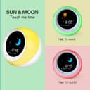 iHoo Réveil pour Enfants, réveil pour Apprendre à Dormir avec Lever du Soleil et de la Lune, Son de Sommeil, lumière de Nuit et réveil Automatique pour Les Enfants et Les Jeunes - 2