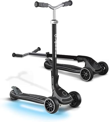 Globber Ultimum Lights, Charcoal Grey - Foldable Scooter …