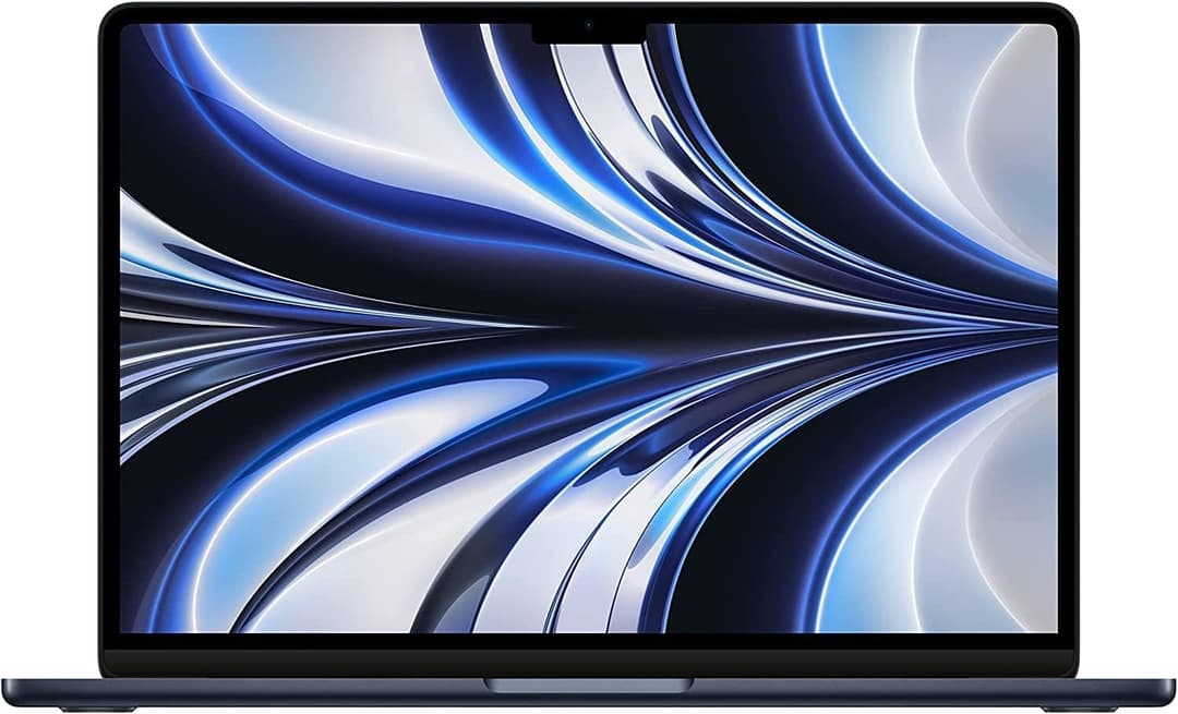 2022 Apple MacBook Air with Apple M2 Chip (13-inch, 8GB RAM, 256GB SSD Storage) (AZERTY French) Midnight (Renewed)