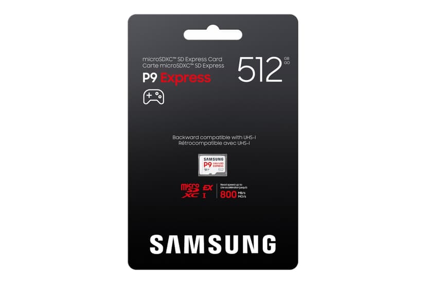Samsung P9 Express microSD-Express 512 Go, Carte mémoire pour Console de Jeux, Vitesses de Lecture/écriture jusqu'à 800 Mo/s, pour vidéo 4K UHD et appareils Photo, MB-MK256T/WW - 4