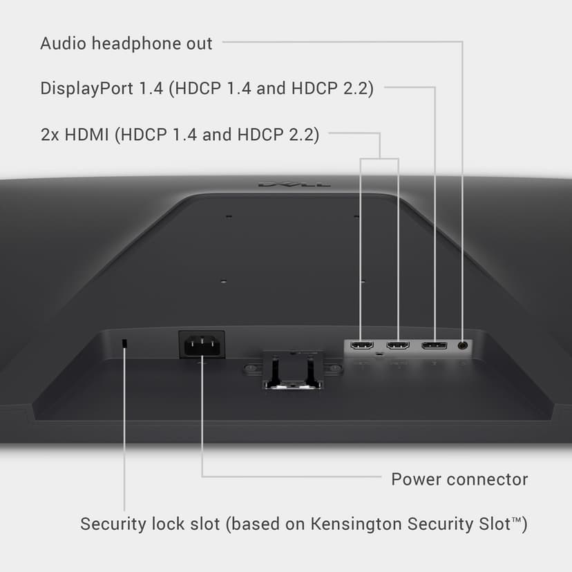 Dell 27 Gaming Monitor - SE2725HG, Full HD (1920x1080), 200Hz, Fast IPS, 1ms, AMD FreeSync Premium, 99% sRGB, VESA (100x100mm), DisplayPort, 2 HDMI, 3 Year Warranty, Black - 8