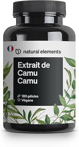 Gélules d’extrait de camu camu – vitamine C – 180 gélules…