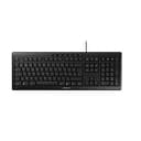 CHERRY STREAM KEYBOARD, Wired Keyboard, Belgian Layout (AZERTY), Whisper-Quiet Keystrokes, Unique Typing Experience, Flat Design, Black - 1