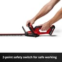 Einhell Cordless Hedge Trimmer 18V Power X-Change, 40cm (16 Inch), Lightweight, Laser-Cut Diamond-Ground Steel Blades, incl. Quiver, Without Battery GC-CH 18/40 Li Solo - 7
