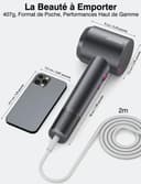 Asciugacapelli Ionico 1600W Phon Capelli Professionale 500 Milioni Ioni Negativi 50 dB 12 Modalità 4 Temperature 3 Velocità del Vento 160000 RPM Motore Senza Spazzole 2 Accessori Magnetici - 9