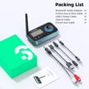 Bluetooth 5.0 Transmitter Receiver - SOOMFON Bluetooth TV Adapter with Volume Control, Dual Link Long Range Audio Bluetooth Transmitter for TV to Wireless Headphones (Optical, RCA, Aux) - 8
