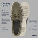 Sebago Men's Docksides Portland Crazy H Boat Shoes, Green (Green Military 909), 8 UK - 6