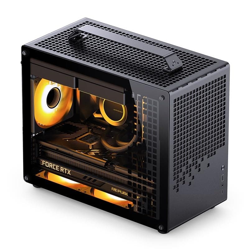 Jonsplus MATX Handle Case Z20 - Schwarz - 2