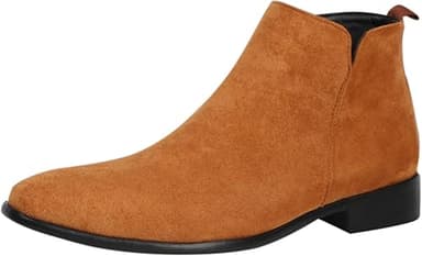 Bottines Chelsea à enfiler en daim pour homme avec doublu…