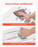 VEVOR Repose-pieds Pliable Adirondack, 450x500x350 mm, en PEHD, Résistant aux Intempéries pour Chaise Adirondack, Montage Facile, pour Extérieur, Patio, Porche, Piscine, Pelouse, Arrière-cour, Blanc - 6