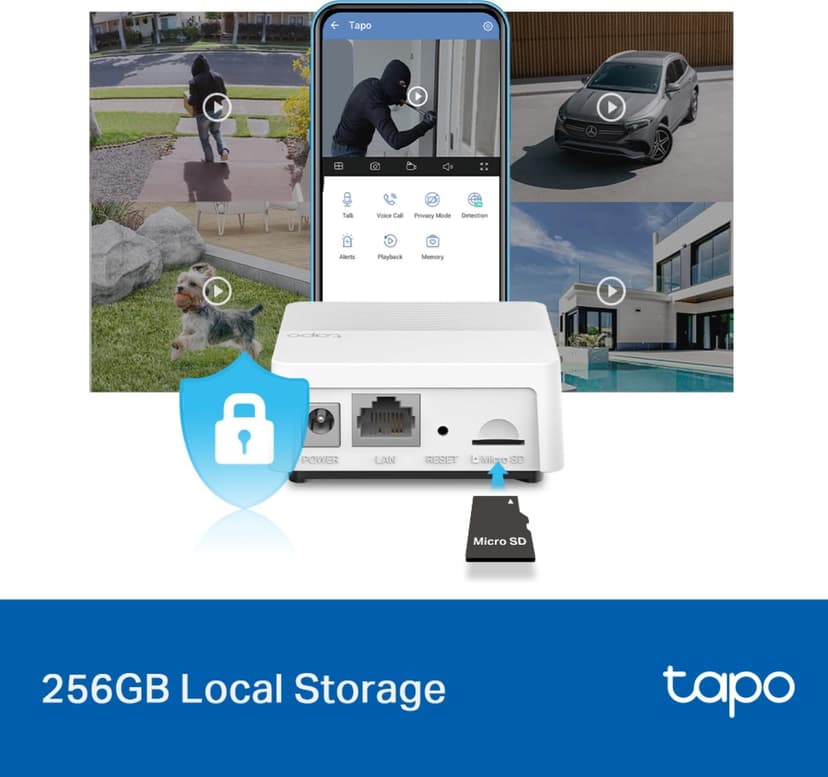 TP-Link Smart Hub avec Sonnerie Tapo H200, pour Tapo caméras/capteurs/Boutons, connectez jusqu'à 64 appareils intelligents, 19 sonneries, Plug & Play - 9