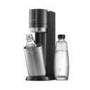 sodastream Duo – Machine à eau pétillante, 1 bouteille 1L sans BPA et 1 bouteille en verre 1L incluses, noire - 1