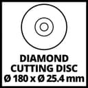 Einhell Fliesenschneidmaschine TC-TC 800 (800 W, 2.950 min-1, neigbarer Edelstahltisch mit Winkelskala, verstellbarer Winkelanschlag, Parallelanschlag mit Skala, inkl. Diamanttrennscheibe Ø 180) - 6