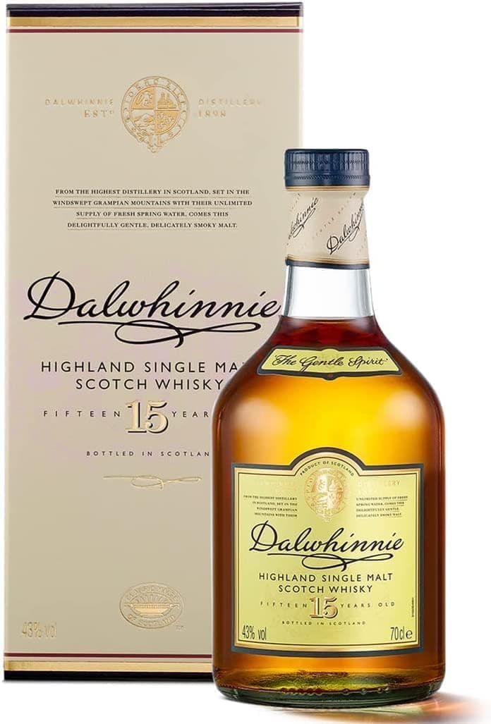 Dalwhinnie 15 Year Old Single Malt Scotch Whisky | 43% vol | 70cl | Scottish Highlands | Smooth & Aromatic | Malty Sweet Flavours & Smoky Warmth | with Gift Box - 1