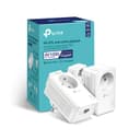 TP-Link CPL 1000 Mbps, 1 Port Gigabit et Prise Intégrée, Pack de 2 CPL - idéal pour Profiter du Service Multi-TV à la Maison, Compatible toutes avec toutes les Box, TL-PA7017P KIT(FR) - 1