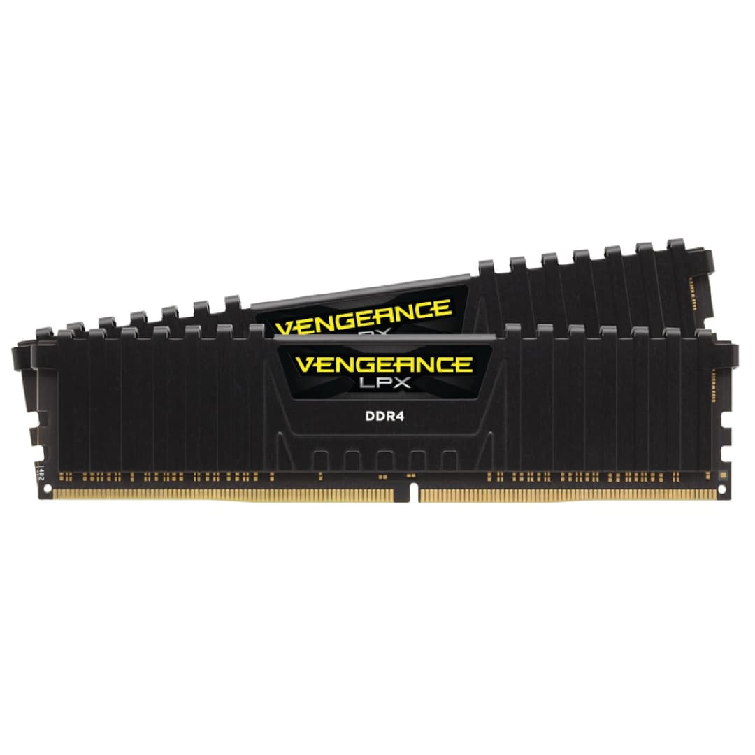 CORSAIR VENGEANCE LPX DDR4 RAM 32GB (2x16GB) 3200MHz CL16-20-20-38 1.35V Intel XMP AMD EXPO Computer Memory – Black (CMK32GX4M2E3200C16)