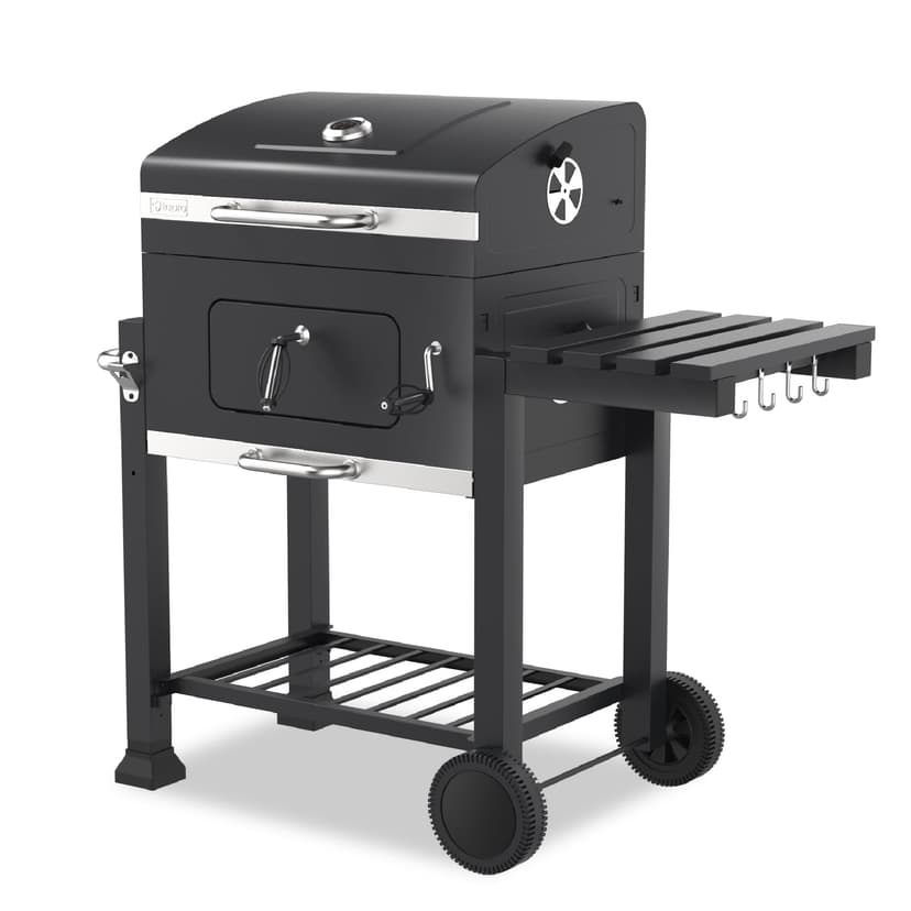 tepro Grillwagen Toronto Click Charcoal Barbecue, Anthracite/Stainless Steel, 56 x 41.5 cm - 1