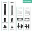 VONROC Easy-Up Gazebo 3 x 3 m – Waterproof Garden Tent, UV Protection 50+, Steel Frame, Bag with Wheels – Modular and Expandable - 7