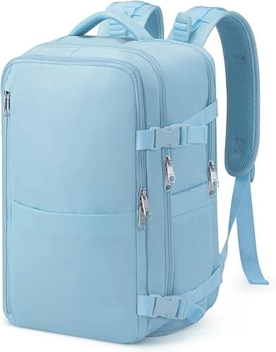 Ryanair – Sac de voyage à 12 poches sous le siège avec poche séparée pour chaussures pour homme et femme, 20 l (40 x 20 x 25 cm), Noir , 40x20x25, Sac à dos de voyage à main