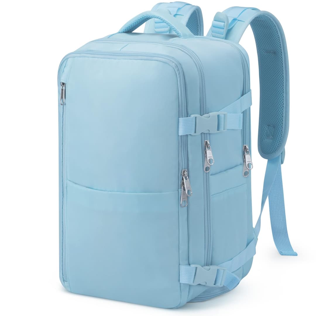 Ryanair – Sac de voyage à 12 poches sous le siège avec poche séparée pour chaussures pour homme et femme, 20 l (40 x 20 x 25 cm), Noir , 40x20x25, Sac à dos de voyage à main