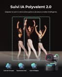 OBSBOT Tiny 3 AI-Powered Spatial Audio 4K Webcam, Caméra PTZ AI Tracking, Capteur 1/1,28", Tri-Mic, Controllo Vocale & Gestuale, 120FPS, HDR, Web cam pour PC, Portable, Streaming & Meeting, Switch 2. - 6