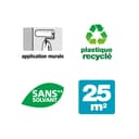 Quelyd Colle Toiles de Verre – Colle Fibres de Verre Prête à l'Emploi – Tous Supports Muraux – Toutes Pièces dont Cuisines et Salles de Bain – Sans Solvant – Pot de 5 kg (25 m²) - 2