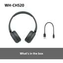 Sony WH-CH520 Wireless Bluetooth On-Ear Headphones, Lightweight Design, Up to 50hr Battery Life, Quick Charge, EQ, Clear Call Quality, iOS & Android - Black - 9