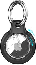 TNSNK Waterproof for Apple Airtag Holder Case with Lock, Airtag Pendant Keyring Case with Keychain for Luggage/Bicycles/Pets - 1