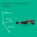 Bebeconfort Rainbow, Lightweight Baby Buggy Stroller, Multi-Position Reclining Stroller, Foldable with Compact Closure, for Children Aged 6 Months - 4 Years, max 22 kg, Travel Buggy, Mineral Green - 7