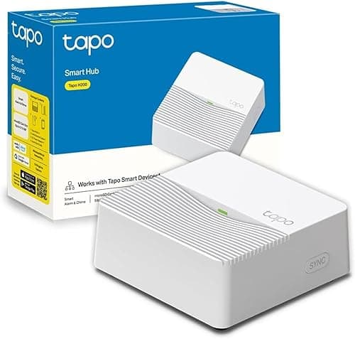 TP-Link Smart Hub avec Sonnerie Tapo H200, pour Tapo caméras/capteurs/Boutons, connectez jusqu'à 64 appareils intelligents, 19 sonneries, Plug & Play
