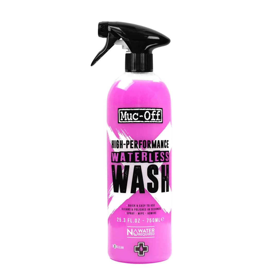 Muc-Off Nettoyant Vélo à Sec - 750 ml - Nettoyant pour Vélo en Spray Haute Performance sans Rinçage - Nettoie et Lustre - Convient à Tous Types de Vélos, Pink