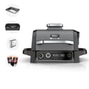 Ninja Woodfire Electric BBQ Grill & Smoker, 7-in-1 Outdoor Grill & Air Fryer, Roast, Bake, Dehydrate, Uses Woodfire Pellets, Weather Resistant, Non-Stick, Portable, Electric, Grey/Black, OG701UK - 1