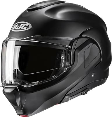 HJC, Casque Moto Modulable F100 UNI Semi Flat Black, L