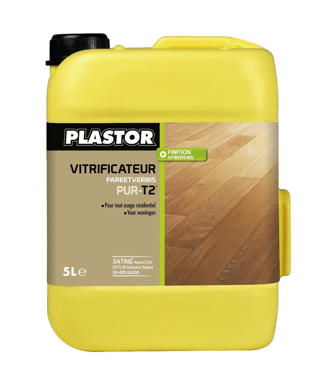 Vitrificateur Monocomposant PUR-T 2 Satiné Plastor 5 litr…