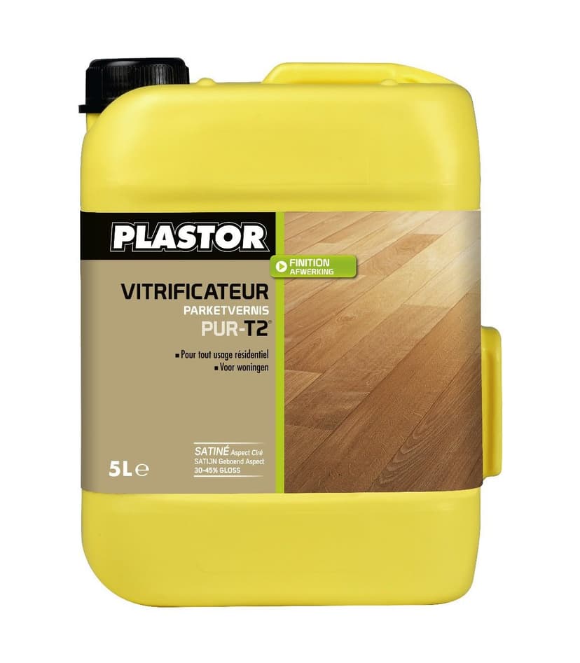 Vitrificateur Monocomposant PUR-T 2 Satiné Plastor 5 litr… - 1