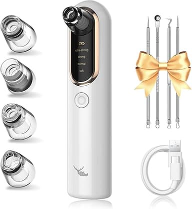 Yccu Blackhead Remover Vacuum 4 Suction Power Mode Blackh…